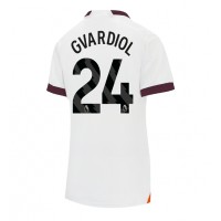 Manchester City Josko Gvardiol #24 Bortatröja Kvinnor 2023-24 Korta ärmar